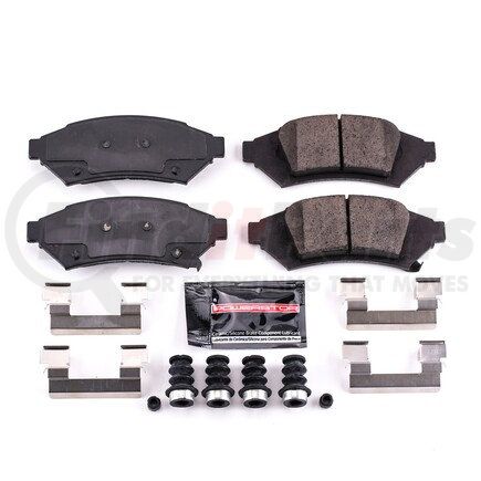 Z231000 by POWERSTOP BRAKES - Z23 EVOLUTION SPORT CARBON-FIBER BRAKE PADS W/ HARDWARE