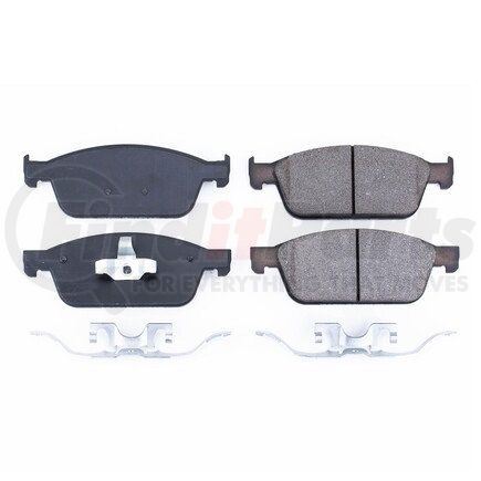 17-1668 by POWERSTOP BRAKES - Z17 EVOLUTION CERAMIC BRAKE PADS W/ HARDWARE