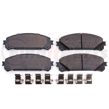 17-1324 by POWERSTOP BRAKES - Z17 EVOLUTION CERAMIC BRAKE PADS W/ HARDWARE