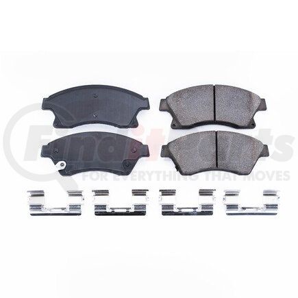 17-1522 by POWERSTOP BRAKES - Z17 EVOLUTION CERAMIC BRAKE PADS W/ HARDWARE