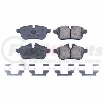 17-1433 by POWERSTOP BRAKES - Z17 EVOLUTION CERAMIC BRAKE PADS W/ HARDWARE