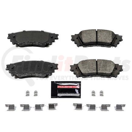 Z231805 by POWERSTOP BRAKES - Z23 EVOLUTION SPORT CARBON-FIBER BRAKE PADS W/ HARDWARE