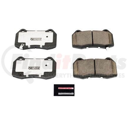 Z26960 by POWERSTOP BRAKES - Z26 STREET PERFORMANCE CARBON-FIBER CERAMIC BRAKE PADS W/ HARDWARE