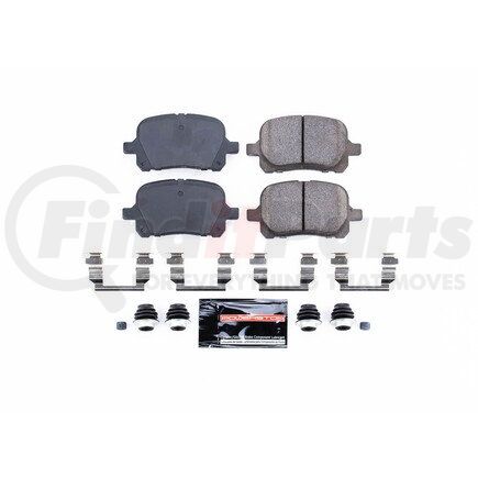 Z23707 by POWERSTOP BRAKES - Z23 EVOLUTION SPORT CARBON-FIBER BRAKE PADS W/ HARDWARE