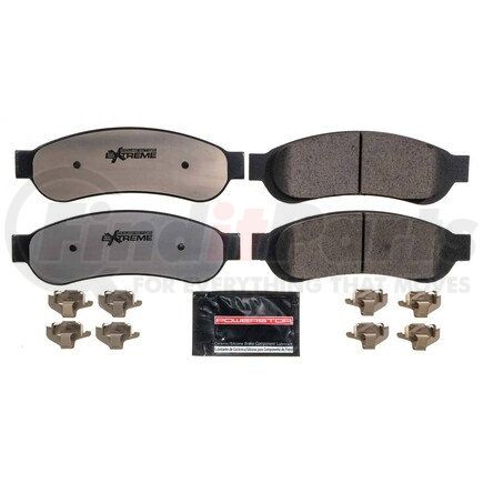 Z36-1067 by POWERSTOP BRAKES - Z36 TRUCK & TOW CARBON-FIBER CERAMIC BRAKE PADS W/ HARDWARE