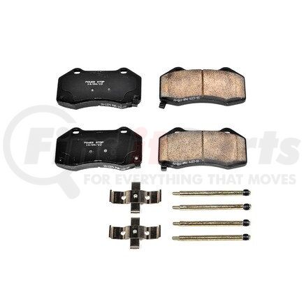 17-1379 by POWERSTOP BRAKES - Z17 EVOLUTION CERAMIC BRAKE PADS W/ HARDWARE