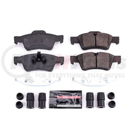 Z231122 by POWERSTOP BRAKES - Z23 EVOLUTION SPORT CARBON-FIBER BRAKE PADS W/ HARDWARE