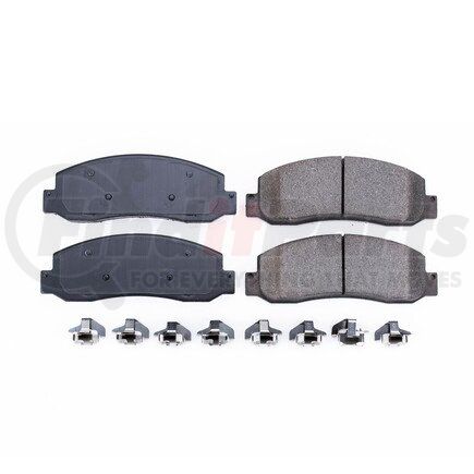 17-1069 by POWERSTOP BRAKES - Z17 EVOLUTION CERAMIC BRAKE PADS W/ HARDWARE