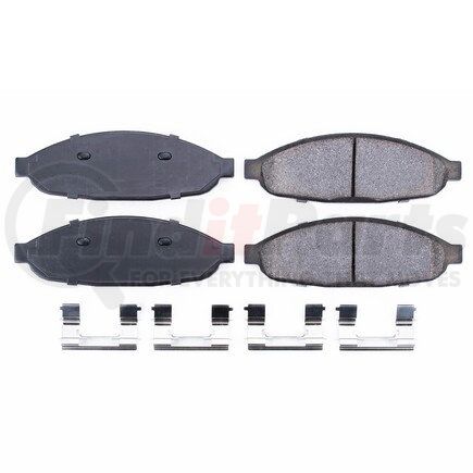 17-997 by POWERSTOP BRAKES - Z17 EVOLUTION CERAMIC BRAKE PADS W/ HARDWARE