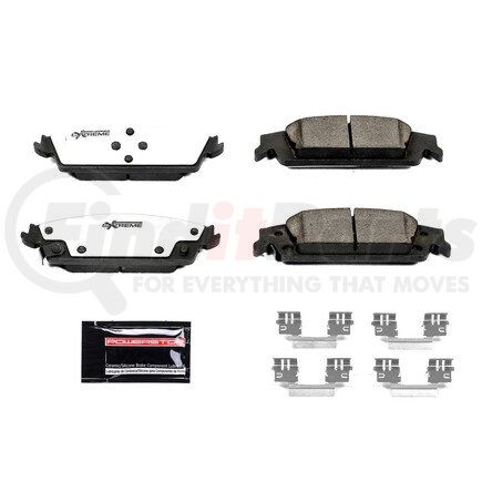 Z36-1707 by POWERSTOP BRAKES - Z36 TRUCK & TOW CARBON-FIBER CERAMIC BRAKE PADS W/ HARDWARE