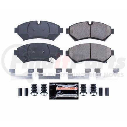 Z23753 by POWERSTOP BRAKES - Z23 EVOLUTION SPORT CARBON-FIBER BRAKE PADS W/ HARDWARE