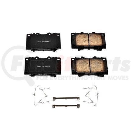 17-772 by POWERSTOP BRAKES - Z17 EVOLUTION CERAMIC BRAKE PADS W/ HARDWARE