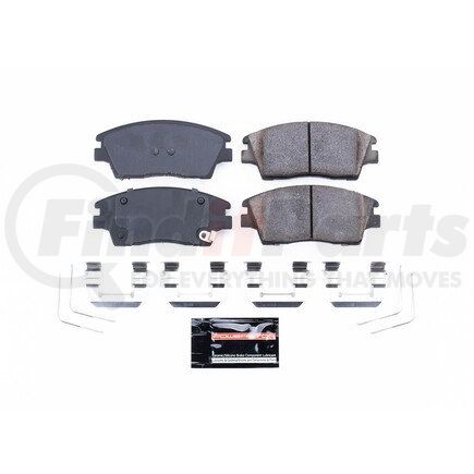 Z231847 by POWERSTOP BRAKES - Z23 EVOLUTION SPORT CARBON-FIBER BRAKE PADS W/ HARDWARE