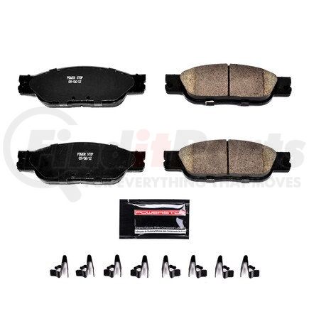 Z23933 by POWERSTOP BRAKES - Z23 EVOLUTION SPORT CARBON-FIBER BRAKE PADS W/ HARDWARE