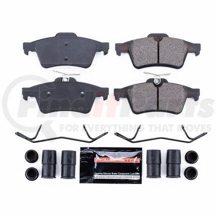 Z231095 by POWERSTOP BRAKES - Z23 EVOLUTION SPORT CARBON-FIBER BRAKE PADS W/ HARDWARE