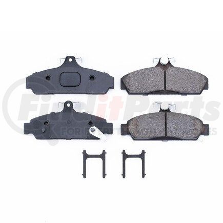 17-294 by POWERSTOP BRAKES - Z17 EVOLUTION CERAMIC BRAKE PADS W/ HARDWARE