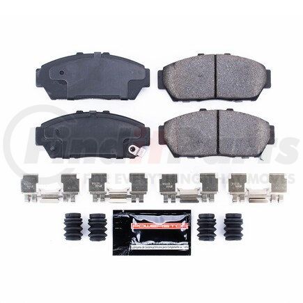 Z23617 by POWERSTOP BRAKES - Z23 EVOLUTION SPORT CARBON-FIBER BRAKE PADS W/ HARDWARE