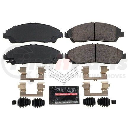 Z231723 by POWERSTOP BRAKES - Z23 EVOLUTION SPORT CARBON-FIBER BRAKE PADS W/ HARDWARE