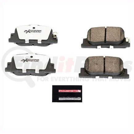 Z26835 by POWERSTOP BRAKES - Z26 STREET PERFORMANCE CARBON-FIBER CERAMIC BRAKE PADS W/ HARDWARE