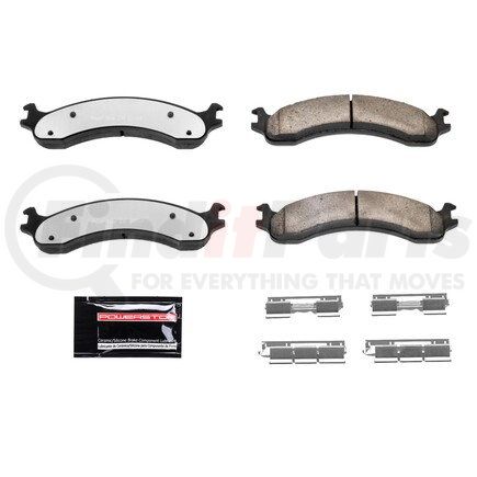 Z36-821 by POWERSTOP BRAKES - Z36 TRUCK & TOW CARBON-FIBER CERAMIC BRAKE PADS W/ HARDWARE