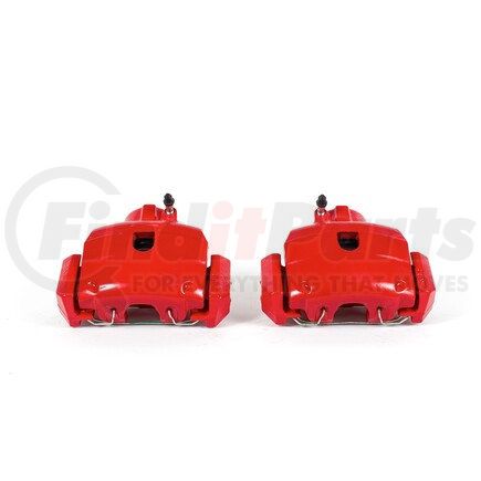 S4778 by POWERSTOP BRAKES - Red Powder Coated Calipers