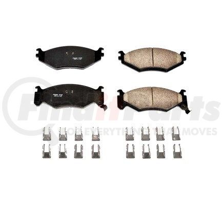 17-522 by POWERSTOP BRAKES - Z17 EVOLUTION CERAMIC BRAKE PADS W/ HARDWARE