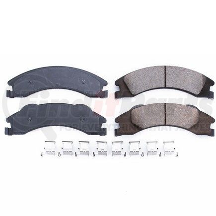 17-1329 by POWERSTOP BRAKES - Z17 EVOLUTION CERAMIC BRAKE PADS W/ HARDWARE