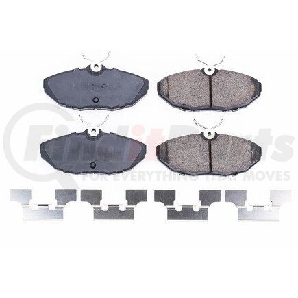 17-806 by POWERSTOP BRAKES - Z17 EVOLUTION CERAMIC BRAKE PADS W/ HARDWARE