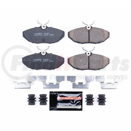 Z23944 by POWERSTOP BRAKES - Z23 EVOLUTION SPORT CARBON-FIBER BRAKE PADS W/ HARDWARE