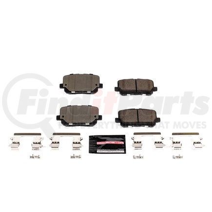 Z231766 by POWERSTOP BRAKES - Z23 EVOLUTION SPORT CARBON-FIBER BRAKE PADS W/ HARDWARE