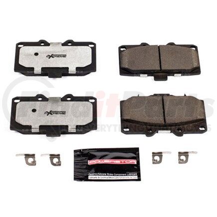 Z261182 by POWERSTOP BRAKES - Z26 STREET PERFORMANCE CARBON-FIBER CERAMIC BRAKE PADS W/ HARDWARE