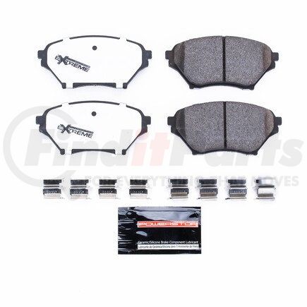 Z26890 by POWERSTOP BRAKES - Z26 STREET PERFORMANCE CARBON-FIBER CERAMIC BRAKE PADS W/ HARDWARE