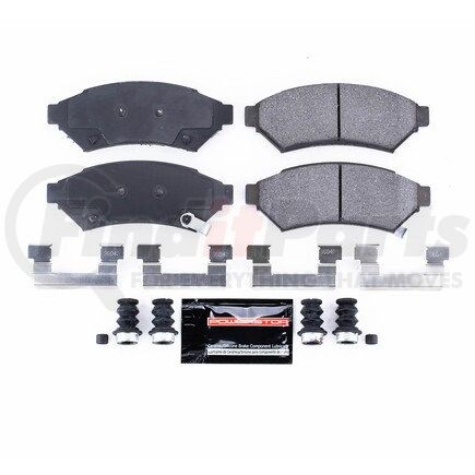 Z231075 by POWERSTOP BRAKES - Z23 EVOLUTION SPORT CARBON-FIBER BRAKE PADS W/ HARDWARE