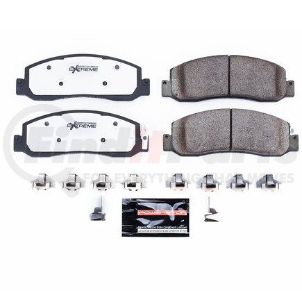 Z36-1333 by POWERSTOP BRAKES - Z36 TRUCK & TOW CARBON-FIBER CERAMIC BRAKE PADS W/ HARDWARE