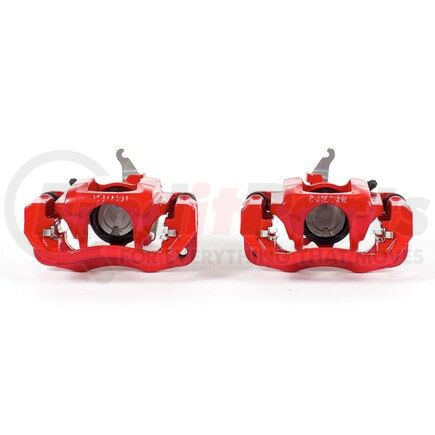 S5176 by POWERSTOP BRAKES - Red Powder Coated Calipers