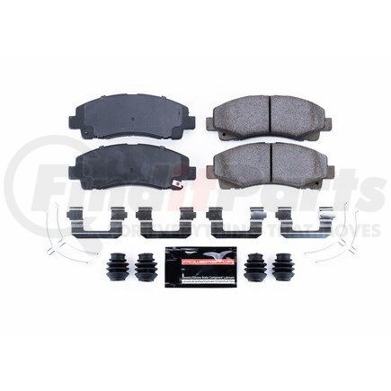 Z231584 by POWERSTOP BRAKES - Z23 EVOLUTION SPORT CARBON-FIBER BRAKE PADS W/ HARDWARE