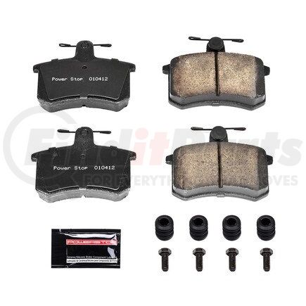 Z23228 by POWERSTOP BRAKES - Z23 EVOLUTION SPORT CARBON-FIBER BRAKE PADS W/ HARDWARE