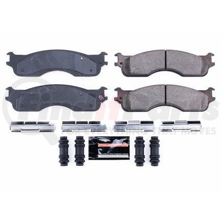 Z231054 by POWERSTOP BRAKES - Z23 EVOLUTION SPORT CARBON-FIBER BRAKE PADS W/ HARDWARE