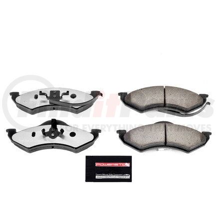 Z36746 by POWERSTOP BRAKES - Z36 TRUCK & TOW CARBON-FIBER CERAMIC BRAKE PADS W/ HARDWARE