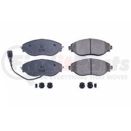 17-1633 by POWERSTOP BRAKES - Z17 EVOLUTION CERAMIC BRAKE PADS W/ HARDWARE