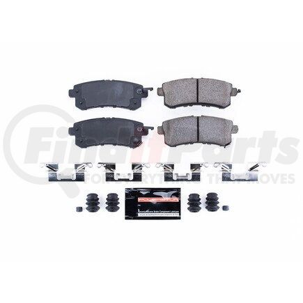 Z231510 by POWERSTOP BRAKES - Z23 EVOLUTION SPORT CARBON-FIBER BRAKE PADS W/ HARDWARE