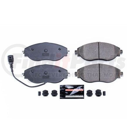 Z231633 by POWERSTOP BRAKES - Z23 EVOLUTION SPORT CARBON-FIBER BRAKE PADS W/ HARDWARE