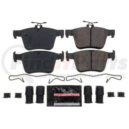 Z231761 by POWERSTOP BRAKES - Z23 EVOLUTION SPORT CARBON-FIBER BRAKE PADS W/ HARDWARE