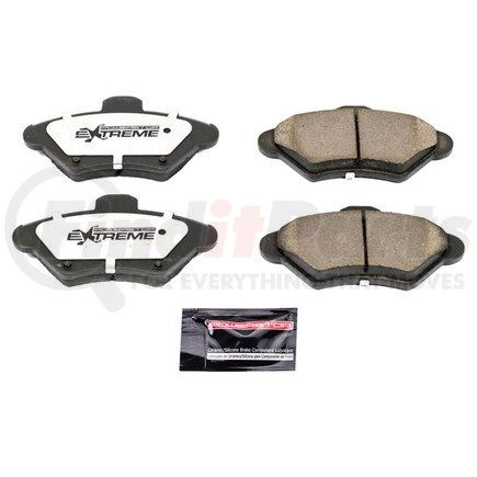 Z26600 by POWERSTOP BRAKES - Z26 STREET PERFORMANCE CARBON-FIBER CERAMIC BRAKE PADS W/ HARDWARE