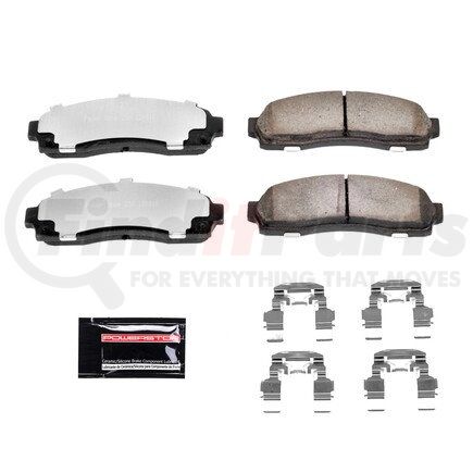 Z36-833 by POWERSTOP BRAKES - Z36 TRUCK & TOW CARBON-FIBER CERAMIC BRAKE PADS W/ HARDWARE