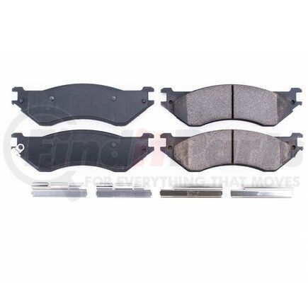 17-702 by POWERSTOP BRAKES - Z17 EVOLUTION CERAMIC BRAKE PADS W/ HARDWARE