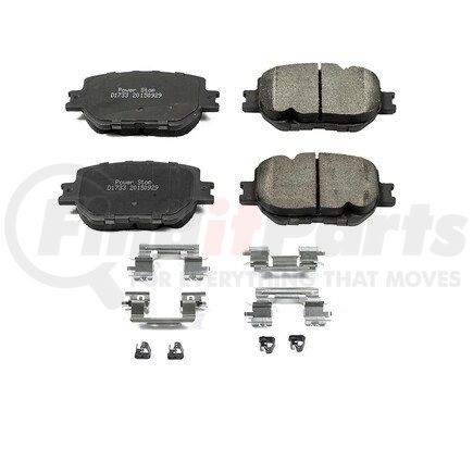 17-1733 by POWERSTOP BRAKES - Z17 EVOLUTION CERAMIC BRAKE PADS W/ HARDWARE