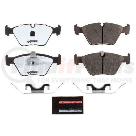 Z26725 by POWERSTOP BRAKES - Z26 STREET PERFORMANCE CARBON-FIBER CERAMIC BRAKE PADS W/ HARDWARE