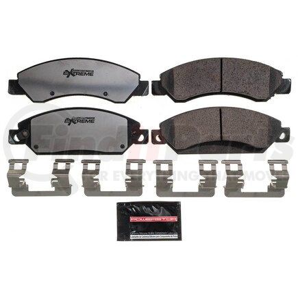 Z36-1092 by POWERSTOP BRAKES - Z36 TRUCK & TOW CARBON-FIBER CERAMIC BRAKE PADS W/ HARDWARE