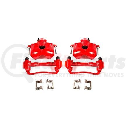 S5068 by POWERSTOP BRAKES - Red Powder Coated Calipers